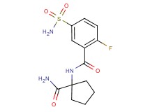 N-[1-(aminocarbonyl)cyclopentyl]-5-(aminosulfonyl)-2-fluorobenzamide