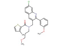 N-{[7-chloro-2-(3-methoxyphenyl)-3-quinolinyl]methyl}-N-(3-methoxypropyl)-3-methyl-2-thiophenecarboxamide