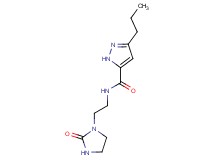 N-[2-(2-oxo-1-imidazolidinyl)ethyl]-3-propyl-1H-pyrazole-5-carboxamide