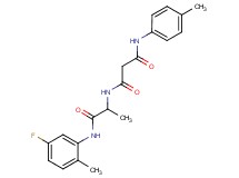 N-{2-[(5-fluoro-2-methylphenyl)amino]-1-methyl-2-oxoethyl}-N'-(4-methylphenyl)malonamide