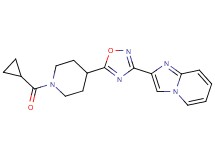 2-{5-[1-(cyclopropylcarbonyl)-4-piperidinyl]-1,2,4-oxadiazol-3-yl}imidazo[1,2-a]pyridine