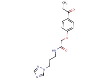 2-(4-propionylphenoxy)-N-[3-(1H-1,2,4-triazol-1-yl)propyl]acetamide