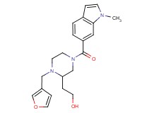 2-{1-(3-furylmethyl)-4-[(1-methyl-1H-indol-6-yl)carbonyl]-2-piperazinyl}ethanol