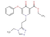ethyl 1-[2-(4-ethyl-4H-1,2,4-triazol-3-yl)ethyl]-4-oxo-5-phenoxy-1,4-dihydropyridine-3-carboxylate