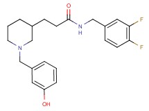N-(3,4-difluorobenzyl)-3-[1-(3-hydroxybenzyl)-3-piperidinyl]propanamide