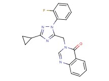 3-{[3-cyclopropyl-1-(2-fluorophenyl)-1H-1,2,4-triazol-5-yl]methyl}quinazolin-4(3H)-one