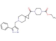 ethyl 4-({6-[(3-phenyl-1H-pyrazol-4-yl)methyl]-6-azaspiro[2.5]oct-1-yl}carbonyl)-1-piperazinecarboxylate