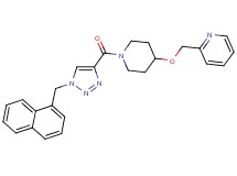 2-{[(1-{[1-(1-naphthylmethyl)-1H-1,2,3-triazol-4-yl]carbonyl}-4-piperidinyl)oxy]methyl}pyridine