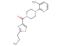 1-(3-methyl-2-pyridinyl)-4-[(2-propyl-1,3-thiazol-4-yl)carbonyl]piperazine