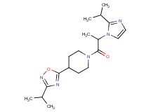 1-[2-(2-isopropyl-1H-imidazol-1-yl)propanoyl]-4-(3-isopropyl-1,2,4-oxadiazol-5-yl)piperidine