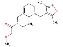 N-({1-[(3,5-dimethylisoxazol-4-yl)methyl]-1,2,5,6-tetrahydropyridin-3-yl}methyl)-N-ethyl-2-methoxyacetamide