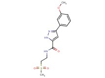 3-(3-methoxyphenyl)-N-[2-(methylsulfonyl)ethyl]-1H-pyrazole-5-carboxamide