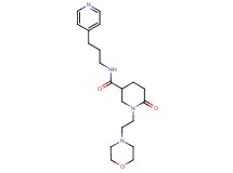 1-[2-(4-morpholinyl)ethyl]-6-oxo-N-[3-(4-pyridinyl)propyl]-3-piperidinecarboxamide