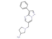 1-[(3-phenylpyrazolo[1,5-a]pyrimidin-6-yl)methyl]pyrrolidin-3-amine