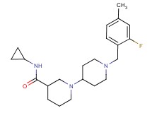 N-cyclopropyl-1'-(2-fluoro-4-methylbenzyl)-1,4'-bipiperidine-3-carboxamide