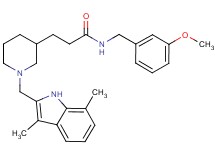 3-{1-[(3,7-dimethyl-1H-indol-2-yl)methyl]-3-piperidinyl}-N-(3-methoxybenzyl)propanamide