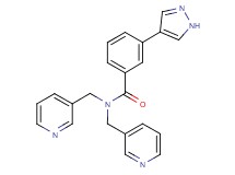 3-(1H-pyrazol-4-yl)-N,N-bis(pyridin-3-ylmethyl)benzamide