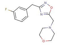 4-{[3-(3-fluorobenzyl)-1,2,4-oxadiazol-5-yl]methyl}morpholine