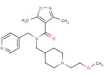 N-{[1-(2-methoxyethyl)piperidin-4-yl]methyl}-3,5-dimethyl-N-(pyridin-4-ylmethyl)isoxazole-4-carboxamide