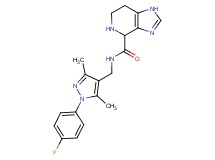 N-{[1-(4-fluorophenyl)-3,5-dimethyl-1H-pyrazol-4-yl]methyl}-4,5,6,7-tetrahydro-1H-imidazo[4,5-c]pyridine-4-carboxamide dihydrochloride