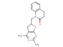 1-[(2,4-dimethyl-5,6-dihydrofuro[2,3-d]pyrimidin-6-yl)methyl]-3,4-dihydroquinolin-2(1H)-one