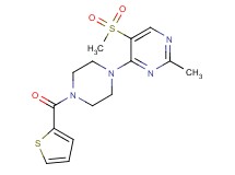 2-methyl-5-(methylsulfonyl)-4-[4-(2-thienylcarbonyl)piperazin-1-yl]pyrimidine