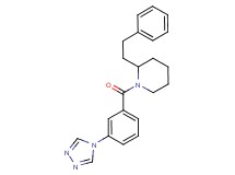 2-(2-phenylethyl)-1-[3-(4H-1,2,4-triazol-4-yl)benzoyl]piperidine