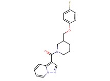 3-({3-[(4-fluorophenoxy)methyl]-1-piperidinyl}carbonyl)pyrazolo[1,5-a]pyridine