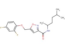 5-[(2,4-difluorophenoxy)methyl]-N-(1,4-dimethylpentyl)isoxazole-3-carboxamide