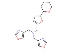 1-(1,3-oxazol-4-yl)-N-(1,3-oxazol-4-ylmethyl)-N-{[5-(tetrahydro-2H-pyran-2-yl)-2-furyl]methyl}methanamine
