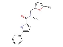 N-methyl-N-[(5-methyl-2-furyl)methyl]-5-phenyl-1H-pyrrole-2-carboxamide