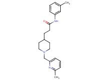 N-(3-methylphenyl)-3-{1-[(6-methyl-2-pyridinyl)methyl]-4-piperidinyl}propanamide