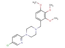 1-(5-chloro-2-pyridinyl)-4-(2,3,4-trimethoxybenzyl)piperazine bis(trifluoroacetate)