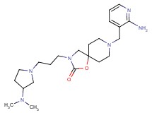 8-[(2-aminopyridin-3-yl)methyl]-3-{3-[3-(dimethylamino)pyrrolidin-1-yl]propyl}-1-oxa-3,8-diazaspiro[4.5]decan-2-one