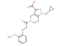 1-(cyclopropylmethyl)-5-[3-(2-methoxyphenyl)propanoyl]-4,5,6,7-tetrahydro-1H-pyrazolo[4,3-c]pyridine-3-carboxylic acid