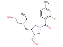 2-(ethyl{[(3R*,4R*)-1-(2-fluoro-4-methylbenzoyl)-4-(hydroxymethyl)pyrrolidin-3-yl]methyl}amino)ethanol