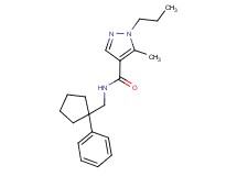 5-methyl-N-[(1-phenylcyclopentyl)methyl]-1-propyl-1H-pyrazole-4-carboxamide