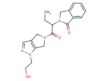 2-(1-{[1-(2-hydroxyethyl)-4,6-dihydropyrrolo[3,4-c]pyrazol-5(1H)-yl]carbonyl}propyl)isoindolin-1-one