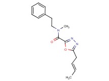 5-[(2E)-but-2-en-1-yl]-N-methyl-N-(2-phenylethyl)-1,3,4-oxadiazole-2-carboxamide