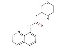 2-(3-morpholinyl)-N-8-quinolinylacetamide
