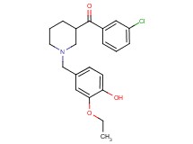 (3-chlorophenyl)[1-(3-ethoxy-4-hydroxybenzyl)-3-piperidinyl]methanone