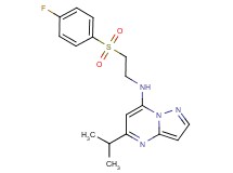 N-{2-[(4-fluorophenyl)sulfonyl]ethyl}-5-isopropylpyrazolo[1,5-a]pyrimidin-7-amine
