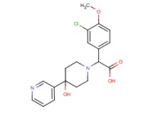 (3-chloro-4-methoxyphenyl)(4-hydroxy-4-pyridin-3-ylpiperidin-1-yl)acetic acid