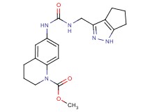 methyl 6-({[(1,4,5,6-tetrahydrocyclopenta[c]pyrazol-3-ylmethyl)amino]carbonyl}amino)-3,4-dihydroquinoline-1(2H)-carboxylate
