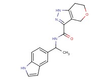 N-[1-(1H-indol-5-yl)ethyl]-1,4,6,7-tetrahydropyrano[4,3-c]pyrazole-3-carboxamide