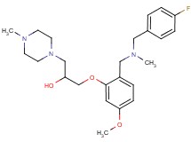 1-(2-{[(4-fluorobenzyl)(methyl)amino]methyl}-5-methoxyphenoxy)-3-(4-methyl-1-piperazinyl)-2-propanol