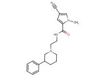 4-cyano-1-methyl-N-[2-(3-phenylpiperidin-1-yl)ethyl]-1H-pyrrole-2-carboxamide