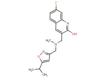 7-fluoro-3-{[[(5-isopropyl-3-isoxazolyl)methyl](methyl)amino]methyl}-2-quinolinol