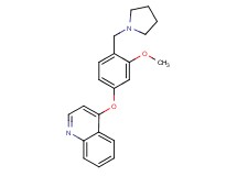 4-[3-methoxy-4-(pyrrolidin-1-ylmethyl)phenoxy]quinoline
