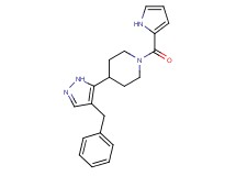 4-(4-benzyl-1H-pyrazol-5-yl)-1-(1H-pyrrol-2-ylcarbonyl)piperidine